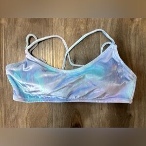 PINK Victoria's Secret Light Blue Velvet Bralette
